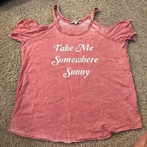 Express Shirt, Take me somewhere sunny